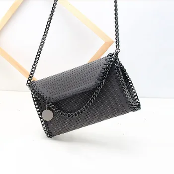 

High-quality fashion hand bag, new product, women's shoulder, diagonal, delicate chain, small bag, women's leather wallet