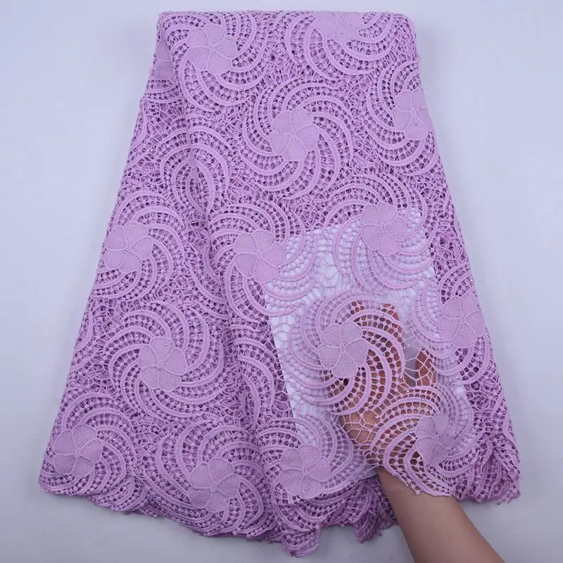 Latest Lilac Lace African Water Soluble Cord Lace Fabric 2020 High Quality Nigerian Guipure Embroidered Lace With Stones S1883 Lace Aliexpress