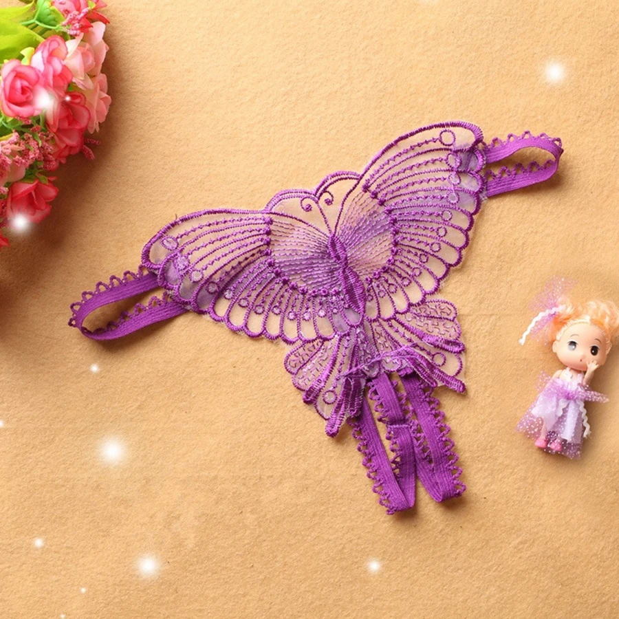 Для женщин женские пикантные сетчатые стринги сексуальные открытые Butterfly
