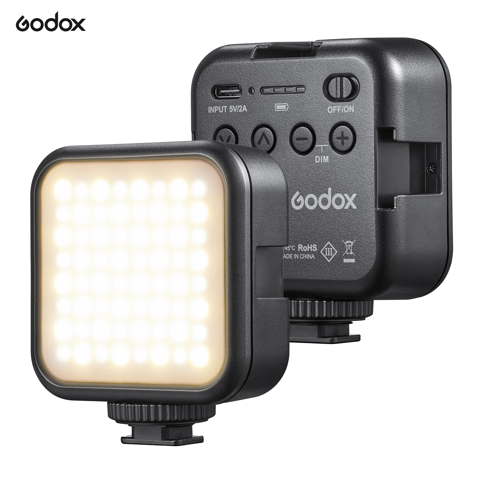 Godox Godox LITEMONS LED6Bi Bi-Color Mini LED Video Light for Vlog Live Photography 