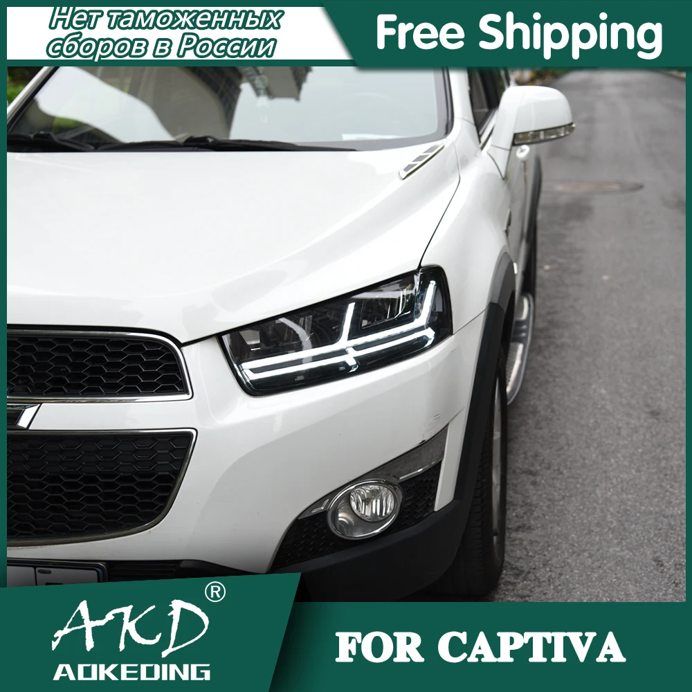 

Car For Chevrolet Captiva 2011-2018 Headlights DRL Day Running Light LED Bi Xenon Bulb Fog Light Car Accessory Captiva Head Lamp