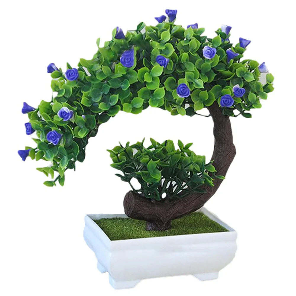 Crescent Rose Simulation Flower Home Decor Fashion Ornament Decoration Plastic Lightweight Simulated Potted Plants Wedding