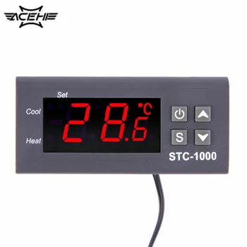

New High Quality Temperature Controller Thermostat Aquarium STC1000 Incubator Cold Chain Temp Mini-Temperature Controller
