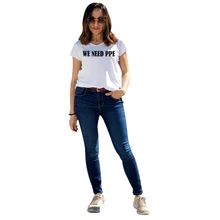 

Sale Feminist Feminism T Shirt Girls Letter Print T Shirt Women Short Sleeve Summer Tops Tee WE NEED PPE Basic Ropa De Mujer