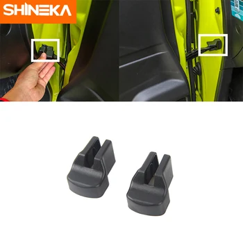 

SHINEKA For Suzuki Jimny 2019 2020 Car Door limiting Cover Protection Car Accessories Black For Suzuki Jimny 2019+ Car Styling