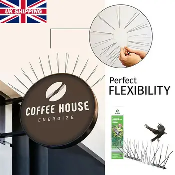 

25CM Stainless Steel Defender Spikes Bird Blinder Pigeon Spikes Kit Bird Repellent Discs Set For Fence Walls Best Bird Deterrent