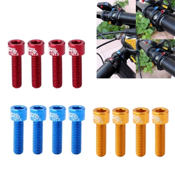 

12 Count Stem Bolts Alloy M5x17mm Bike Ti Stem Screw Replacement