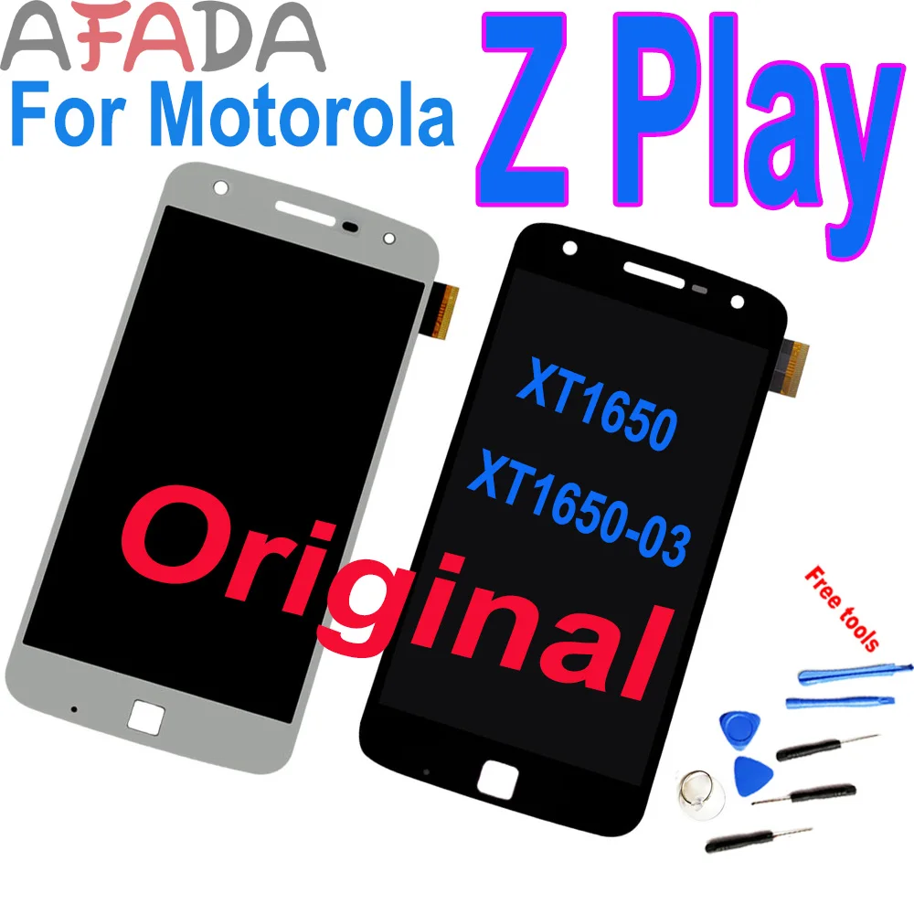 Originale 5.5 "Per Motorola Z Play Display Per Moto Z Play Xt1635 Lcd Touch Screen Panel Xt1635-02 Digitizer Assembly Riparatore