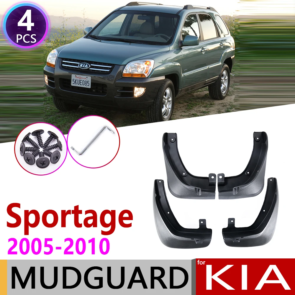 Спереди и сзади для KIA Sportage KM 2005 2006 2007 2008 2009 2010 автомобиль брызговики щиток грязи брызговик ЛОСКУТ аксессуары для брызговиков