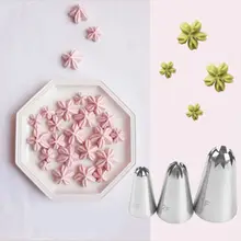 3 шт./компл. Нержавеющая сталь, кондитерский насадки формочка для десерта обработка цветка формы для выпечки инструменты для украшения