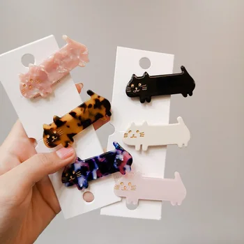 

Child Acetate Hair clip sweet girls cat shape hair accessories hair clips for girls