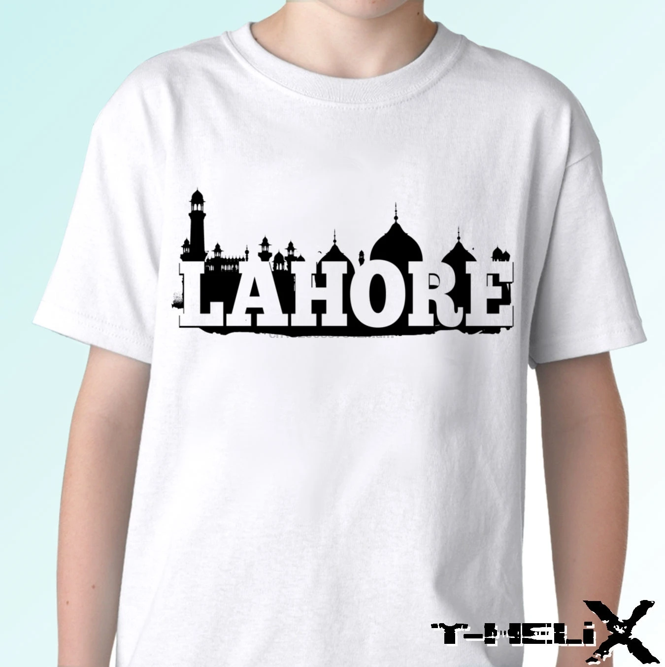 Lahore-белая футболка топ флаг страна Пакистан дизайн-мужская женская 100% хлопок