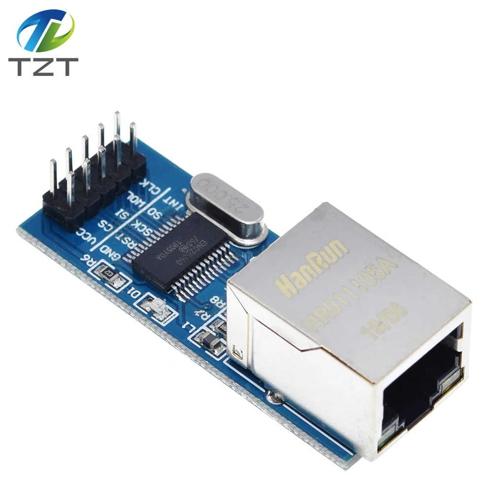 Мини ENC28J60 Ethernet LAN сетевой модуль для Arduino 51 AVR SPI PIC STM32 LPC оптом