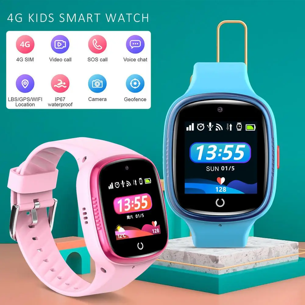 2021 лучшие детские Смарт-часы телефон 4G для детей SOS звонок GPS трекер HD IP67