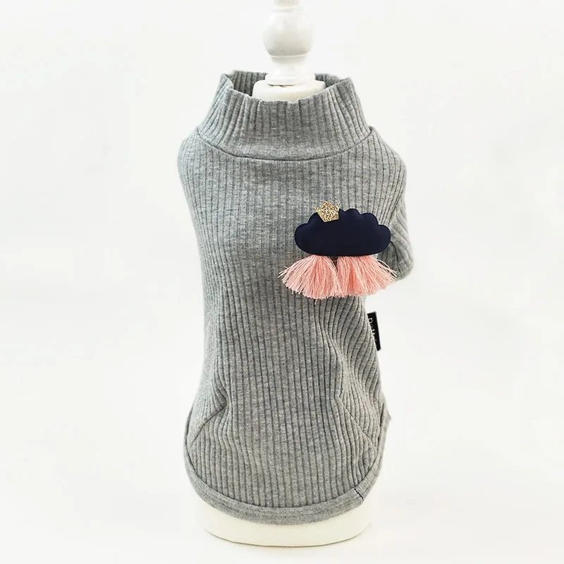 Серый Два фута Нижнее белье Одежда для собак серый розовый цвета s-xxl Размеры одежда для домашних животных с маленькими декорами модный дизайн жилеты для домашних животных - Цвет: Серый