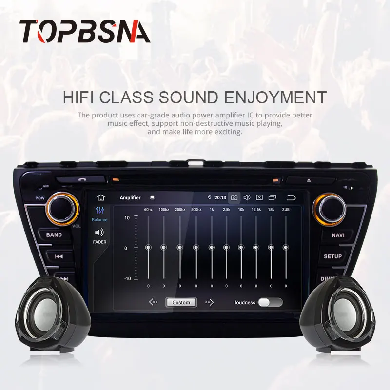 Cheap TOPBSNA 8 inch Android 9.0 Car DVD Player For Suzuki SX4 S-Cross 2014 2015 2016 WIFI Multimedia GPS Stereo 2 Din Car Radio Audio 2