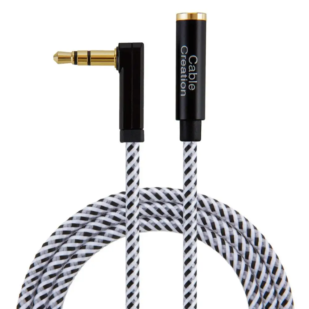 Aux кабель с CableCreation 3,5 мм (под углом 90 градусов), мужского и женского пола удлинитель стерео аудио кабель удлинитель адаптер|Кабели VGA| | АлиЭкспресс