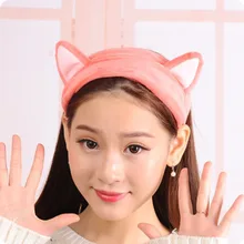 Японская Корейская повязка на голову для фитнеса, стиль знаменитостей, кошачьи ушки, повязка для волос, женская мода, Мультяшные милые повязки для волос mu yu mao