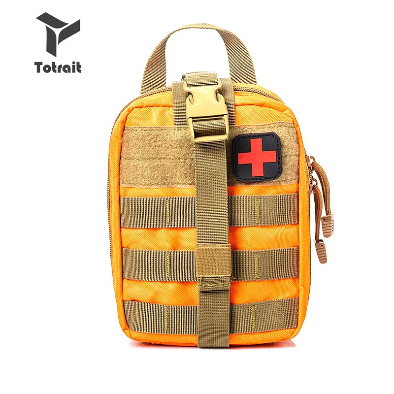 orange Открытый выживания тактическая медицинская аптечка моль медицинская emt крышка аварийная Военная посылка Охота Утилита ремень сумка - Цвет: orange