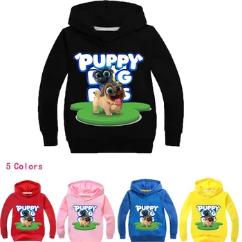 

DLF 2-16Y Sweet Cartoon Puppet Dog Pals Hoodie Kids Sweatshirts for Toddler Girls Hoodies Puppy Friends Teenagers Boys Jumper