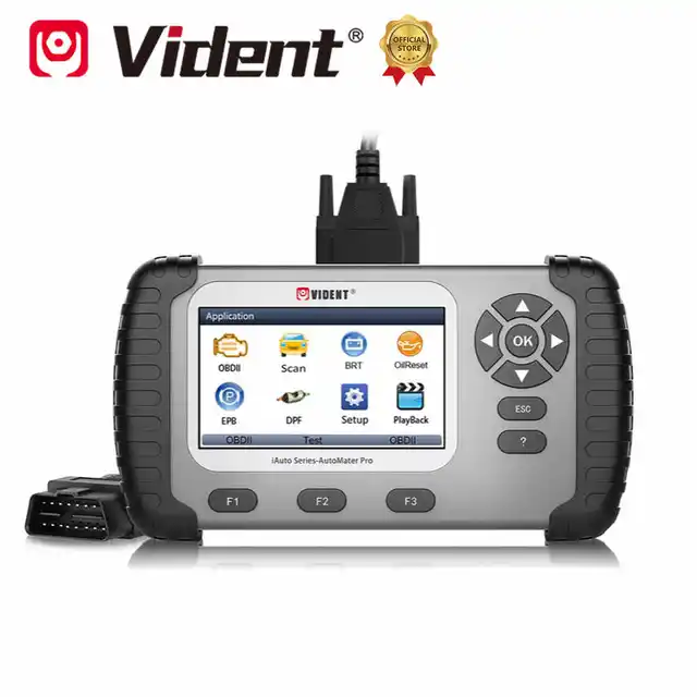 Vident iAuto708 All System Car Diagnostic Tool Support Oil Light / EPB / BRT Battery Configuration / DPF Reset Functions Reader 1