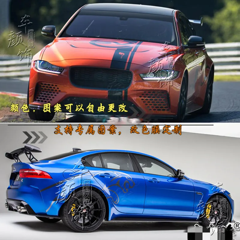 

JDM Car Sticker For Jaguar XJ XE XF XEL Leopard XFL E-pace Custom Vinyl Exterior Details Stickers On Car Accessories Car Goods