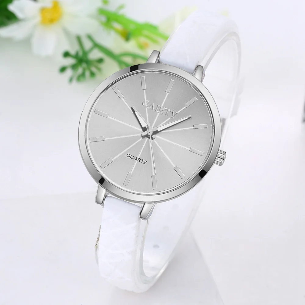 

Simple Silver Dial Watch Gaiety Brand Fashion Watch AliExpress 2017 New Style Recommended