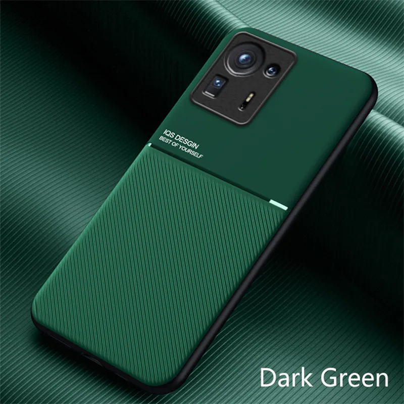 For Xiaomi Mi Mix 4 Case Leather Magnetic Car Holder Plate Phone Case For Xiaomi Mix 4 Mi Mix4 Soft Silicone Bumper Back Cover