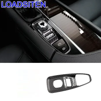 

Car Automobile Chromium Auto Door Steering Wheel Panel Interior Accessories Decoration Protecter 16 17 18 FOR Volvo XC90