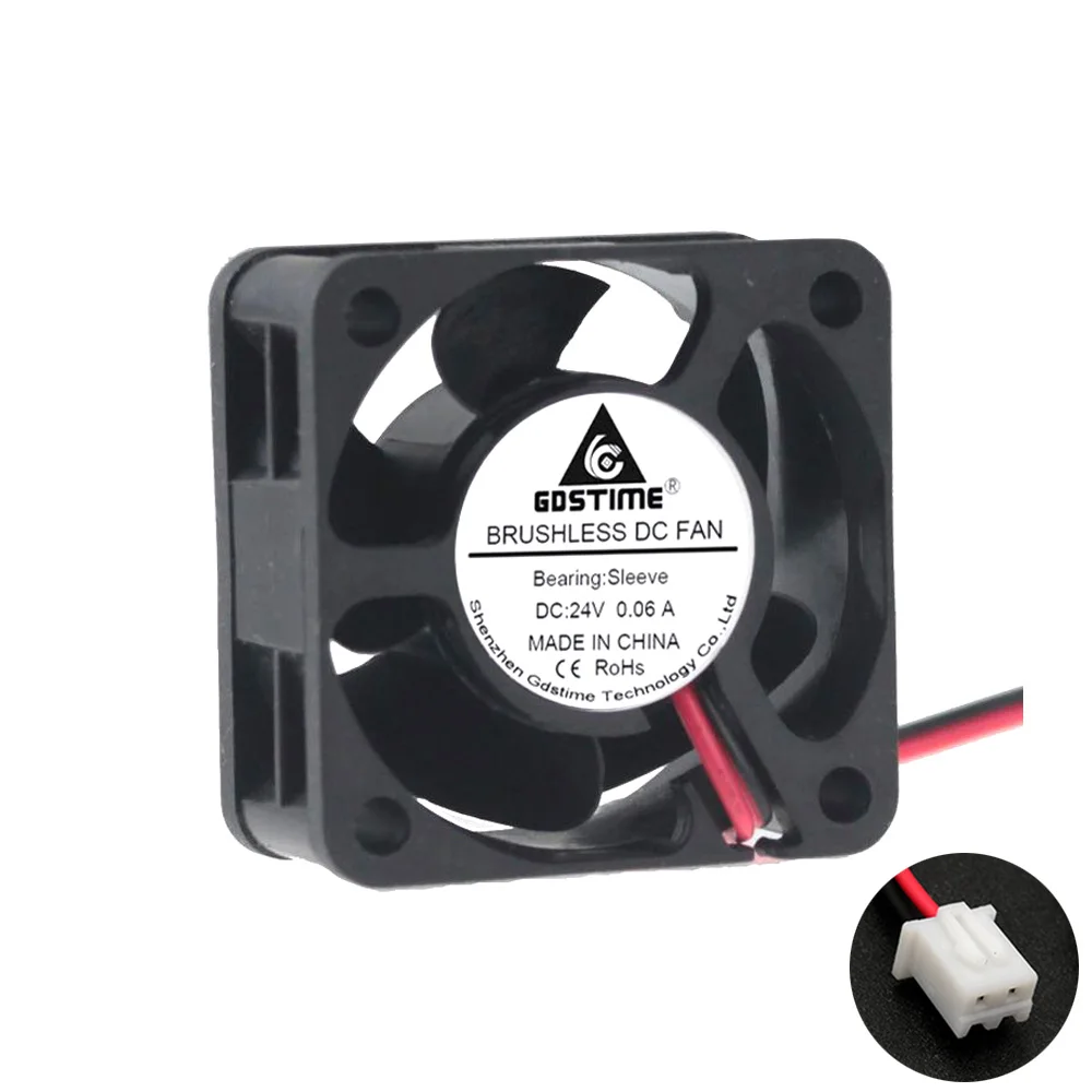 24V XH2.54 2PIN 4020 бесщеточный вентилятор 40X40X20 мм DC 5 в 12 В 24 в 4 см 40 мм инвертор источник питания вентилятор охлаждения сервер Радиатор Вентиляторы - Цвет: 24V XH2.54 2PIN