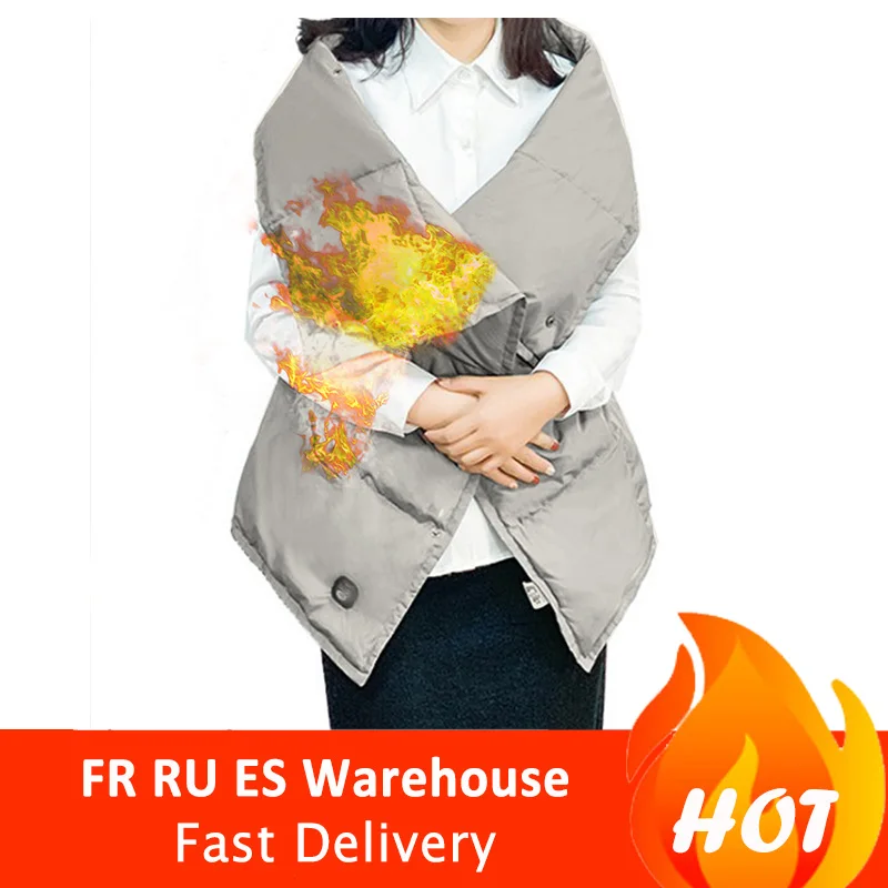 

Graphene Multifunctional Heating Blanket Washable Warm Vest Light Belt Fast Warm Anti Scald for Body Office