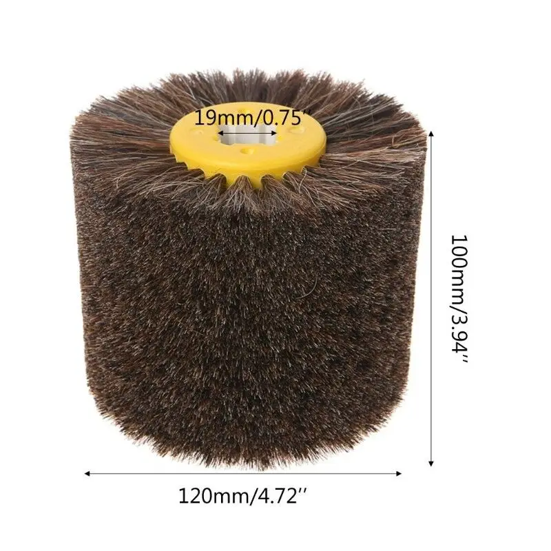 Deburring Grinding Wheel Horsehair Round Head Polishing Buffing Woodwork