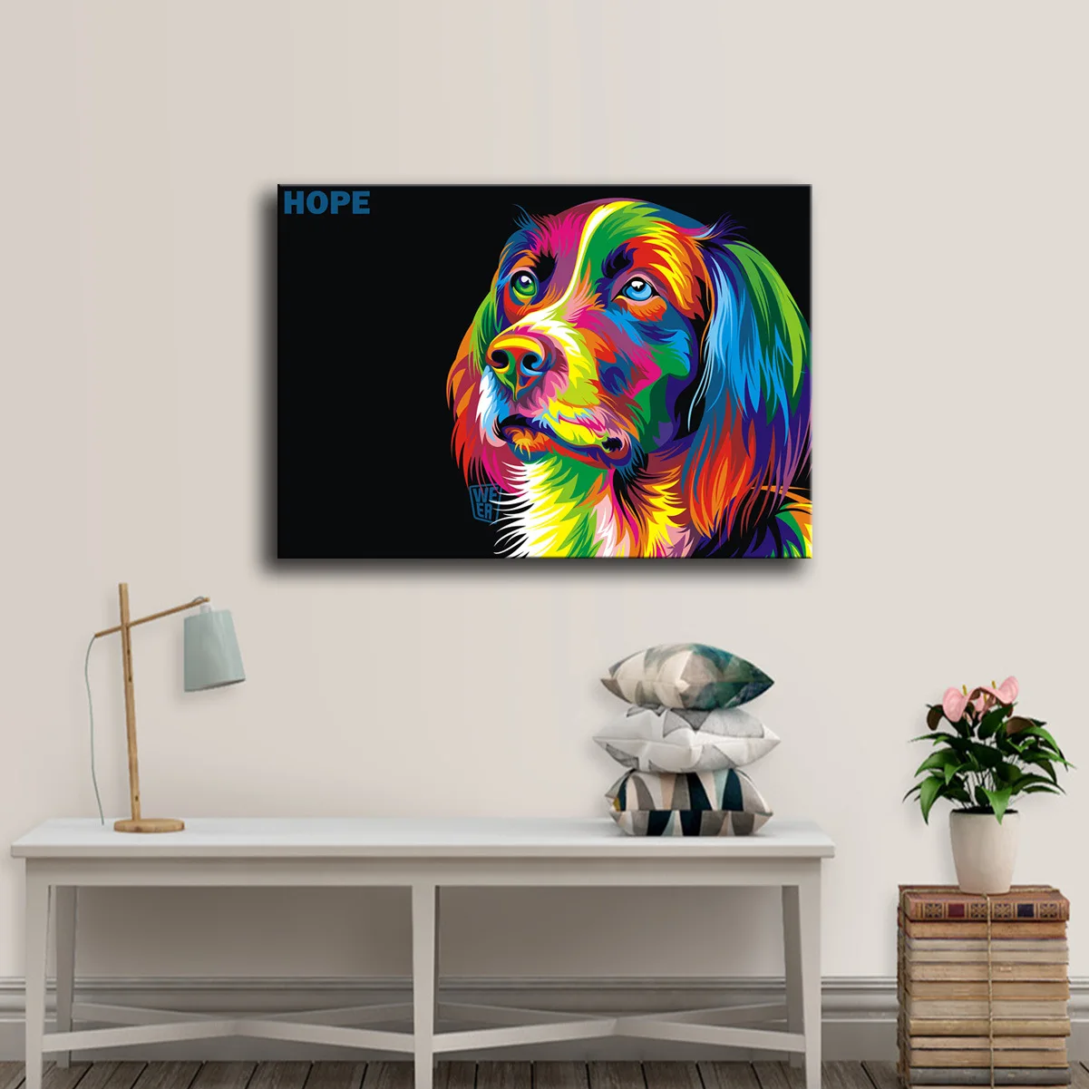 

Modern Decorative Picture Chinese Style Animal Watercolor Dog Home Decoration Mural Frameless Painting
