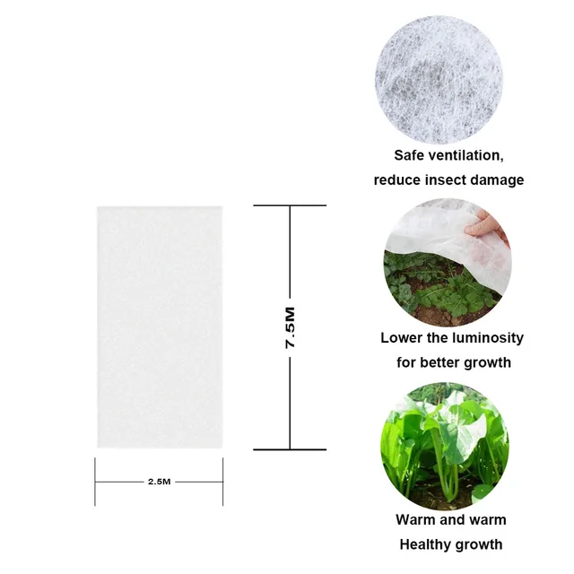 1,6*30 M Nem Szőtt Növénytáska Növényvédő Zsák Téli Növényi Hideg És Fagyvédelem Borító - Image 5