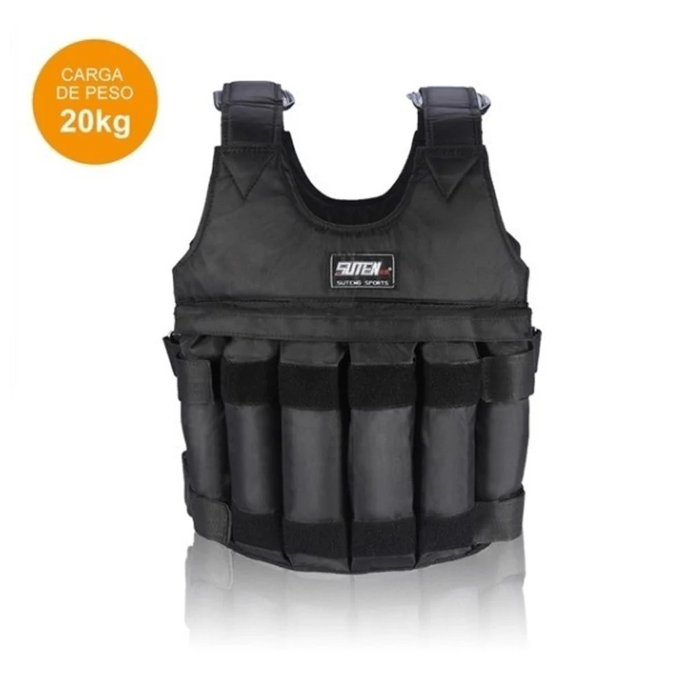 20kg 50kg Max Loading Weight Vest for Boxing Workout Fitness Equipment  Adjustable Weighted Vests Waistcoat Jacket Sand Clothing Weighted Vest Training (16)
