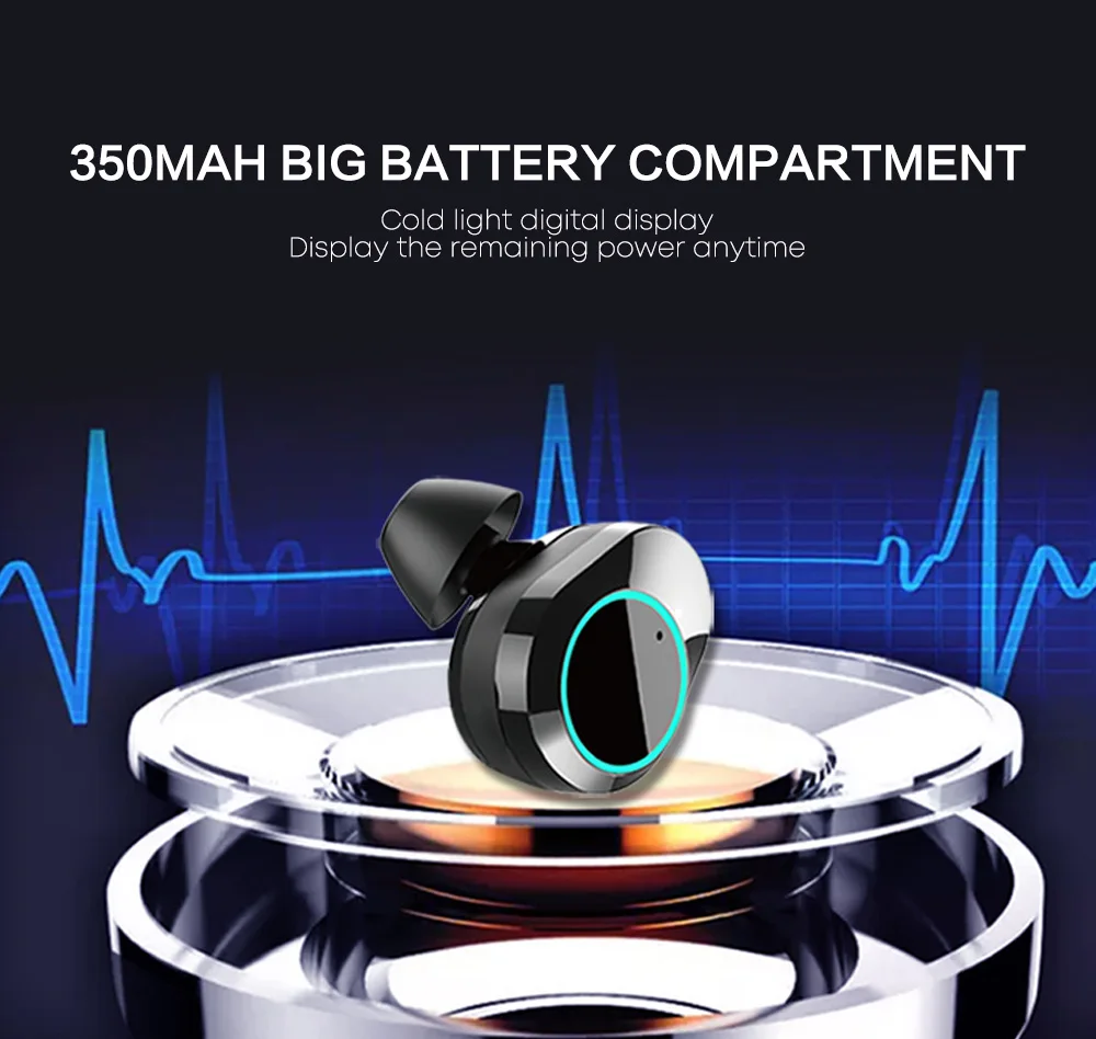 Bluetooth 5,0 HiFi качественный звук портативные беспроводные наушники с зарядной док-станцией