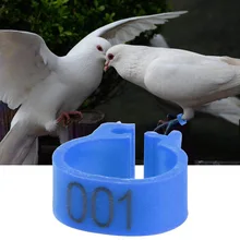 100 шт пронумерованные кольца для ног птицы 8 мм кольца для ног птицы для кур голуби 001-100 ТБ