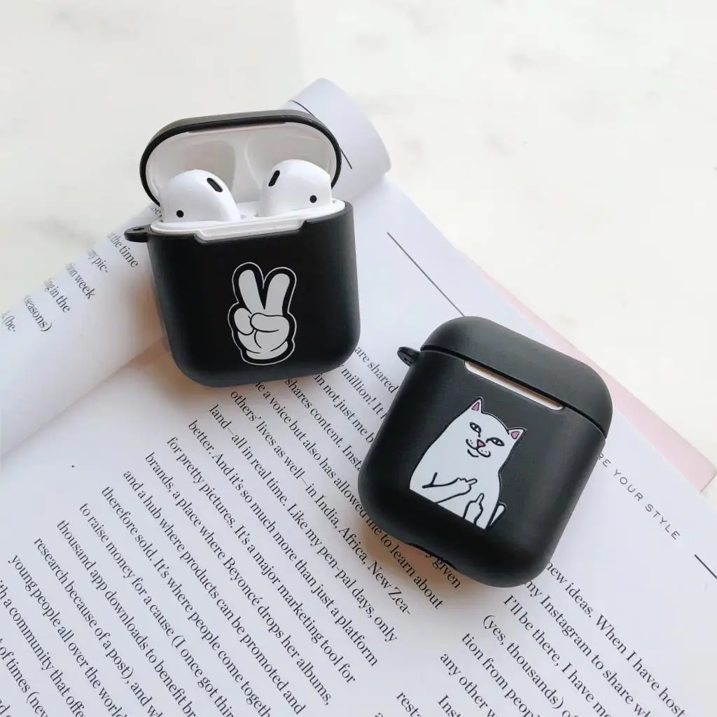 Мураками Такаши солнце цветок Gudetama собака мультфильм шаблон Мягкий ТПУ чехол для Apple Airpods 1/2 Bluetooth Беспроводная сумка для наушников коробка
