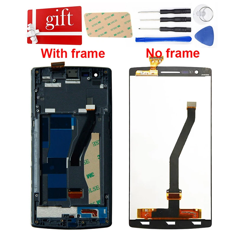 Для Oneplus One Plus 1 + A0001 ЖК-дисплей панель сенсорный экран дигитайзер для ЖК-сборка