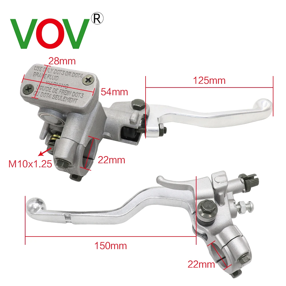 Motorcycle Hydraulic Brake And Aluminum Clutch Handle Lever For Honda CR 125R 250R 500R CRF 150 250 450 2002-2012