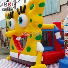 Желтый мультфильм надувной батут для детей на открытом воздухе