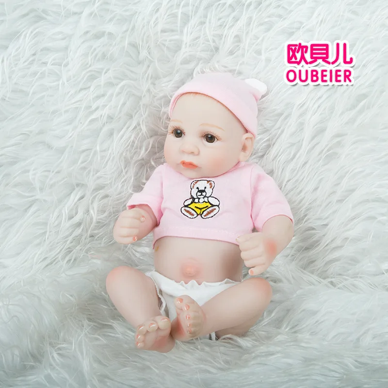 

bebes reborn doll 28cm soft silicone reborn toddler baby dolls com corpo de silicone menina Christmas surprice gifts lol doll
