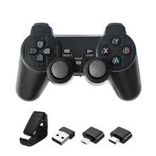 Manette de jeu sans fil 2.4 ghz pour téléphone Android et PC, double contrôleur