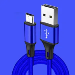 Cafele Micro USB кабель 2A Быстрая зарядка 1,5 м Одна Головка строка данных для Xiaomi huawei samsung Oppo красный рис зарядное устройство - Цвет: Blue