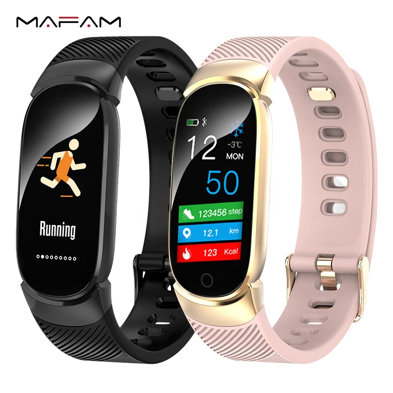 MAFAM QW16 Smart Watch Women Smart 0.96 Inch Bracelet Wristband Blood