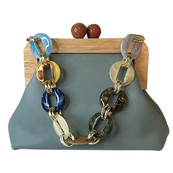 

Acrylic Box Bag Bucket Bag for Women Acrylic Clip Evening Bag Ins Chain Luxury Women Handbag Banquet Party Purse Shoulder Bags