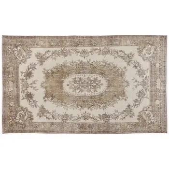 

Handmade Beige Vintage English English Area Rug 177x297 Cm-5'10''X9'9''