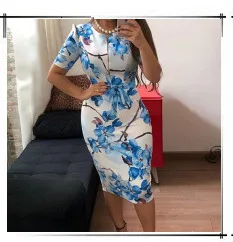 3XL размера плюс платье миди элегантное женское платье с цветочным принтом в стиле пэчворк с бантом ДРАПИРОВАННОЕ ТРАПЕЦИЕВИДНОЕ ПЛАТЬЕ летнее Повседневное платье уличная одежда