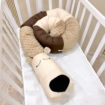 

Crib Bumper Plush Pillows Crib Pads Baby Crib Liner Animal Protector Pillow Bed Children Cradle Newborn Room Decor Dropshipping