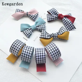 

Kewgarden Double Face Plaid Ribbons 1.5" 1" 38 25mm Handmade Tape DIY Hair Bow Brooch Ribbon Accessories Sewing Webbing 10 Yards